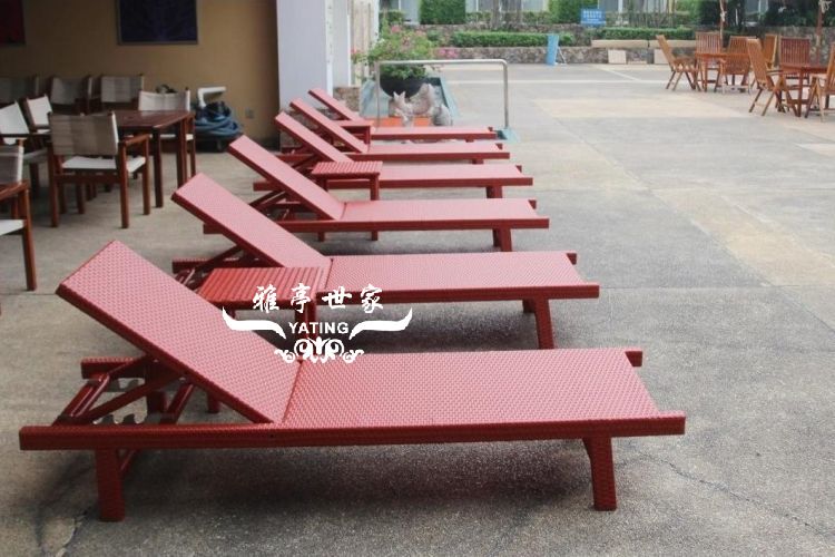 仿藤沙滩躺椅YT-391BC-1 应用效果展示