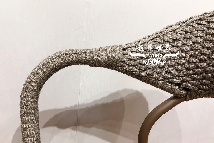 铝架编绳餐椅 应用效果展示