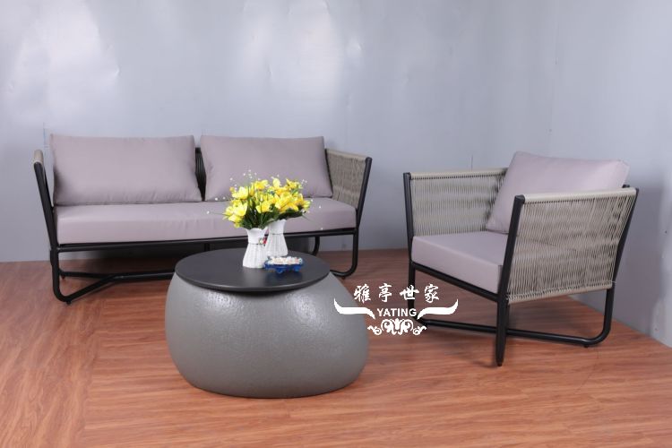 铝合金编藤沙发YT-1210 应用效果展示