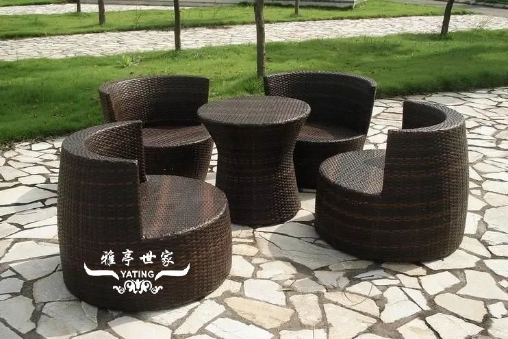 阳台藤椅三件套YT-132 应用效果展示